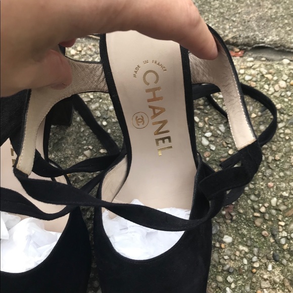 RARE VINTAGE CHANEL Platform Heels - Picture 7 of 7